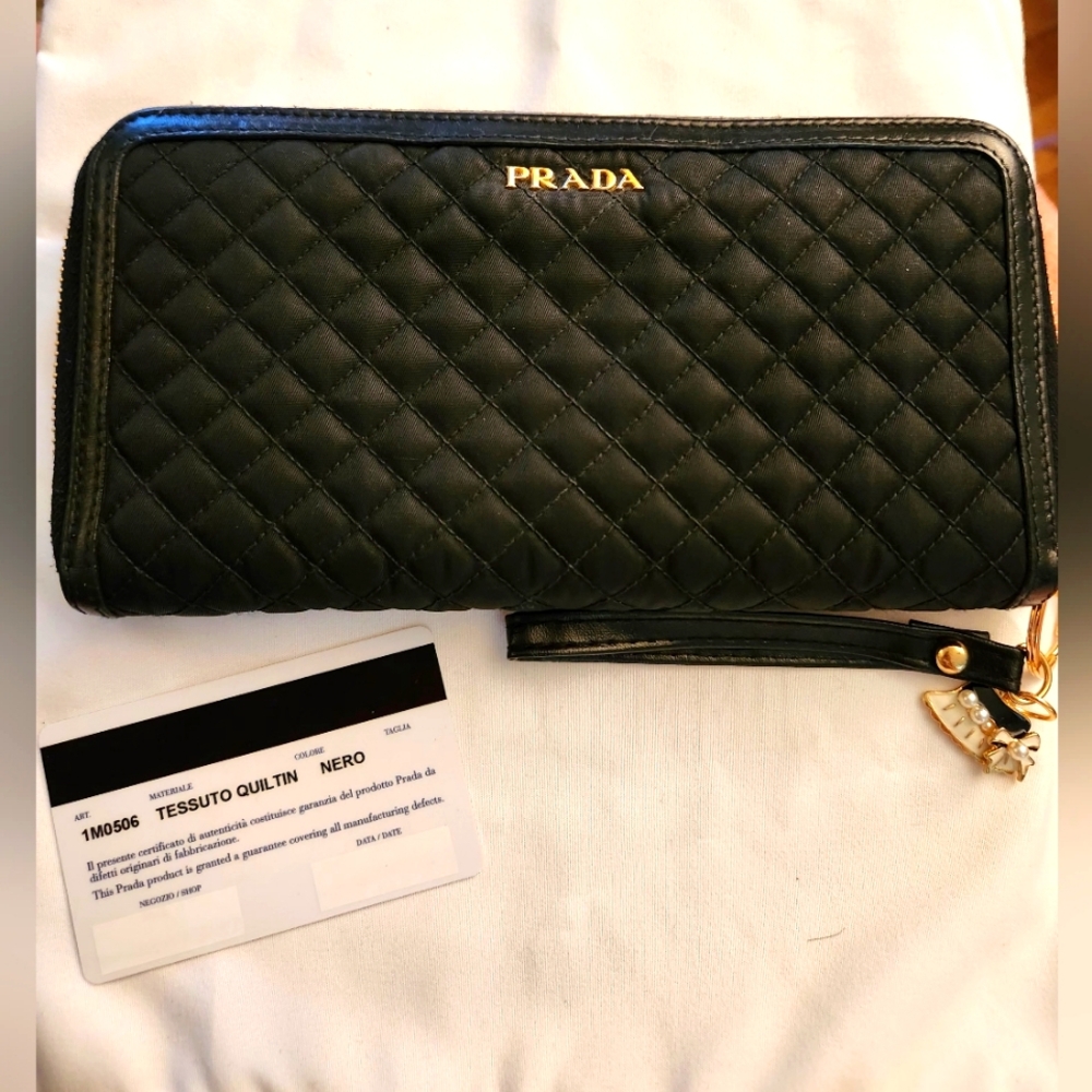Authentic Prada Quilted Wallet